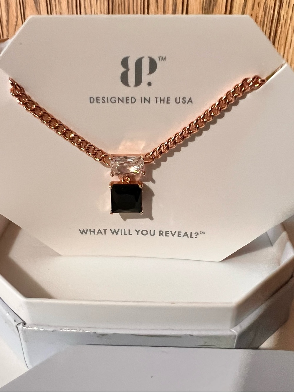 NWT bp Rose Gold Necklace “ As you were”